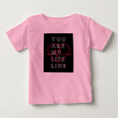 ピンクベビーTシャツ ベビーTシャツ (正面)