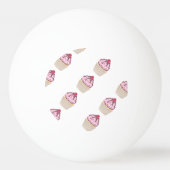 ピンクベリーカップケーキ 卓球ボール (裏面)