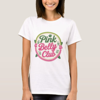 ピンクベリークラブロゴウィメンズベーシックTシャツ Tシャツ