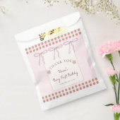 ピンクベリースイートガールベビーシャワー フェイバーバッグ (封をした状態)