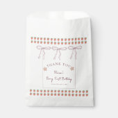 ピンクベリースイートガールベビーシャワー フェイバーバッグ (正面)