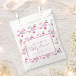 ピンクベリースイートスイートスイートスイートハートバレンタインベビーシャワー フェイバーバッグ