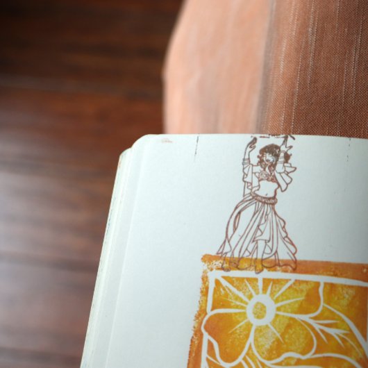 ピンクベリーダンサー ラバースタンプ