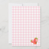 ピンクベリー ファーストバースデー 招待状 (裏面)