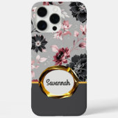 ピンクベルベットフローラアーマー Case-Mate iPhoneケース (裏面)