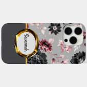 ピンクベルベットフローラアーマー Case-Mate iPhoneケース (裏面 (横))