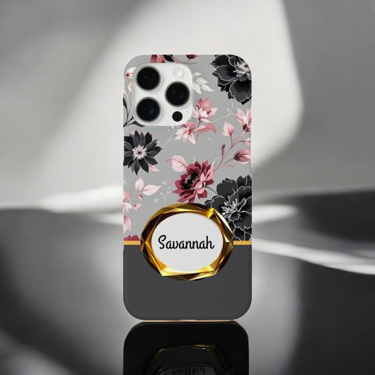 ピンクベルベットフローラアーマー Case-Mate iPhoneケース