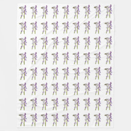 ピンクベル生地パターン。 フリースブランケット