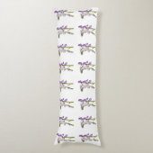 ピンクベル生地パターン。 ボディピロー (正面縦)