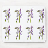 ピンクベル生地パターン。 マウスパッド (正面)