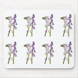 ピンクベル生地パターン。 マウスパッド