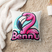 ピンクベンヌフラメンゴ装飾用クッション クッション (ブランケット)