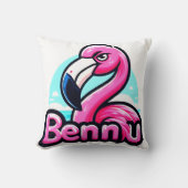ピンクベンヌフラメンゴ装飾用クッション クッション (正面)
