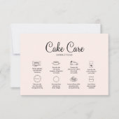 ピンクベーカリーケーキ気に指示カード ノートカード (正面)