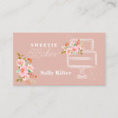 ピンクベーキングと料理のケーキ焼き 名刺 (正面)