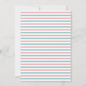 ピンクベーキング誕生日パーティー 招待状 (裏面)