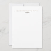 ピンクベージュの素朴な花環の写真 ボーホー ベージュ セーブザデート (裏面)