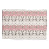 ピンクベージュオーナメント 枕カバー (裏面)