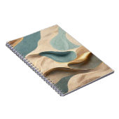 ピンクベージュターコイズ金ゴールド ノートブック (右側)