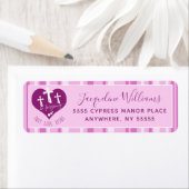 ピンクベージュージュイエズス差出人住所ラベル ラベル (インサイチュ)