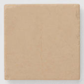 ピンクベージュ カラー ブロック | ソフト ウェディング デザイン ストーンコースター (正面)