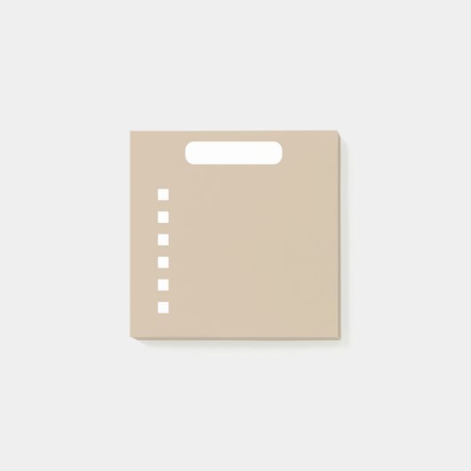 ピンクベージュTo-Doリスト ポストイット (正面)