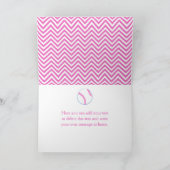 ピンクベースボールサンキュー サンキューカード (内部)