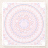 ピンクベースマンダラ ガラスコースター (裏面)
