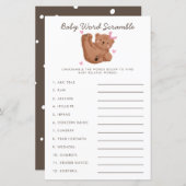 ピンクベ素朴アベビーワードスクランブルゲーム (正面/裏面)