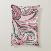 ピンクペイズリーザホームスタジオアクセントピロー アクセントクッション (裏面(縦))
