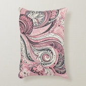 ピンクペイズリーザホームスタジオアクセントピロー アクセントクッション (正面(垂直))