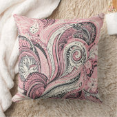 ピンクペイズリーザホームスタジオ装飾用クッション クッション (ブランケット)