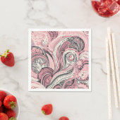 ピンクペイズリーザホームスタジオ スタンダードカクテルナプキン (インサイチュ)