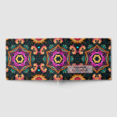 ピンクペイズリーフローラ ゲストブック (全面)