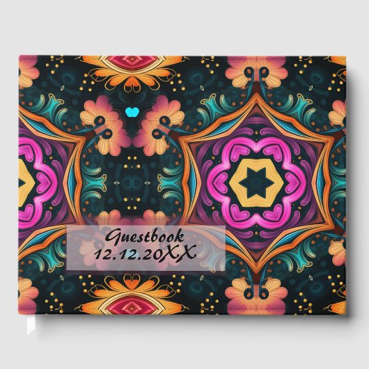 ピンクペイズリーフローラ ゲストブック (正面)