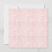 ピンクペイズリーベビー写真発表 案内状 (裏面)