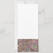 ピンクペイズリー結婚式招待状 招待状 (裏面)