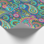 ピンクペイズリー ラッピングペーパー (角)