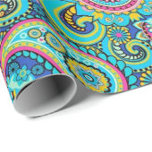 ピンクペイズリー ラッピングペーパー (ロールコーナー)