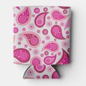 ピンクペイズリー 缶クーラー (正面)