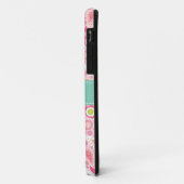 ピンクペイズリーiPhoneモノグラムカスタム Case-Mate iPhoneケース (裏面/左)