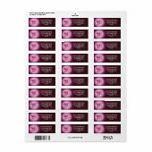 ピンクペガサスかわいらしファンタジー住所 シール (フルシート)