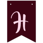 ピンクペガサス「ハッピーバースデー」 バンティングフラッグ (第2の旗)