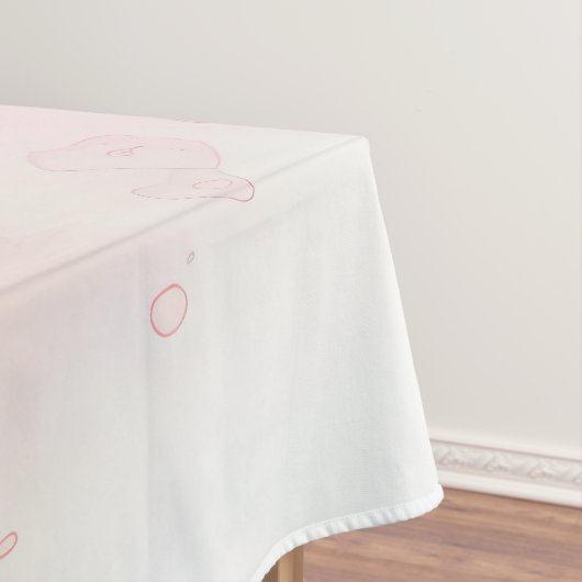 ピンクペタルエレガンスウォーターカラー テーブルクロス (インサイチュ)