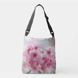 ピンクペタルエレガンス - 日本の花の芸術 クロスボディバッグ