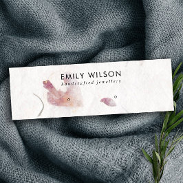 ピンクペタル手作り紙スタッドイヤリングディスプレイ スキニー名刺