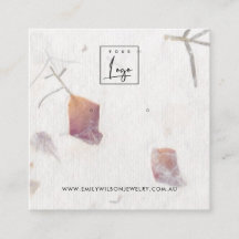 ピンクペタル手作り紙スタッドイヤリングディスプレイ