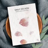 ピンクペタル手作り紙スタッドイヤリングディスプレイCA 名刺