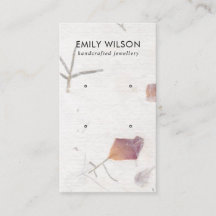 ピンクペタル手作り紙2スタッドイヤリングディスプレイ