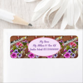 ピンクペチュニアスパープルフラワーフローラコテージガーデン ラベル (インサイチュ)